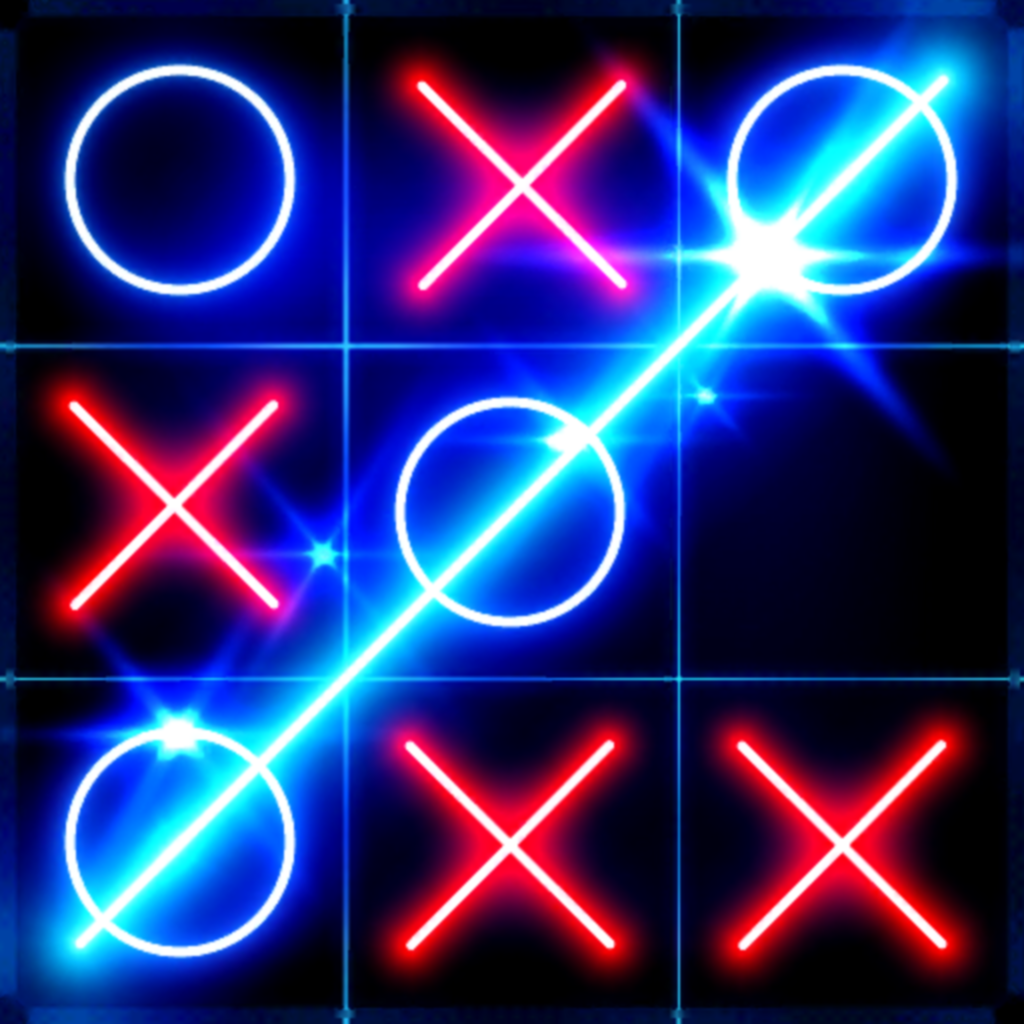 जनक Tic Tac Toe Glow - Puzzle Game