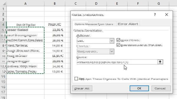 Lista desplegable de Excel: crear, insertar, modificar, eliminar