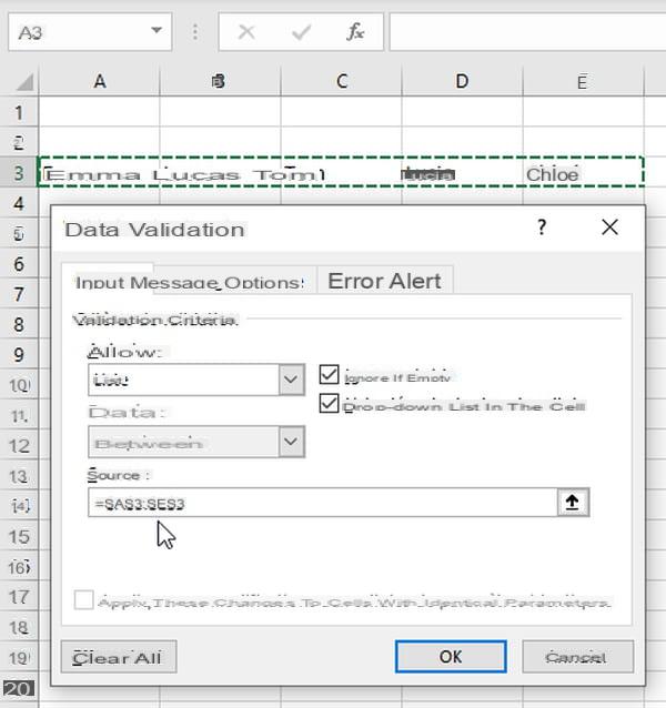 Lista desplegable de Excel: crear, insertar, modificar, eliminar