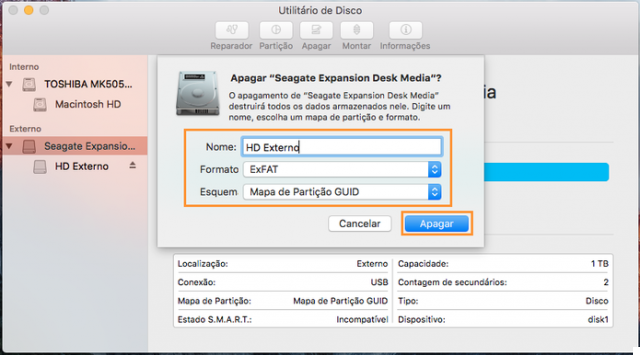 Como formatar disco rígido externo no Windows e Mac -