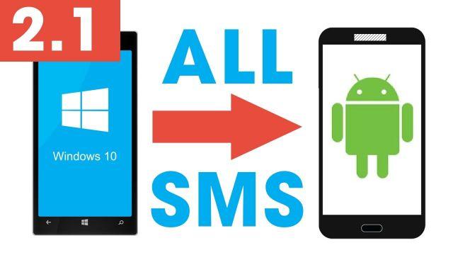 Transférer des SMS de Windows Phone (Lumia) vers Android -