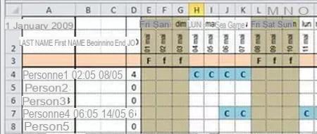 Planificación de Excel: cómo hacer un calendario de vacaciones