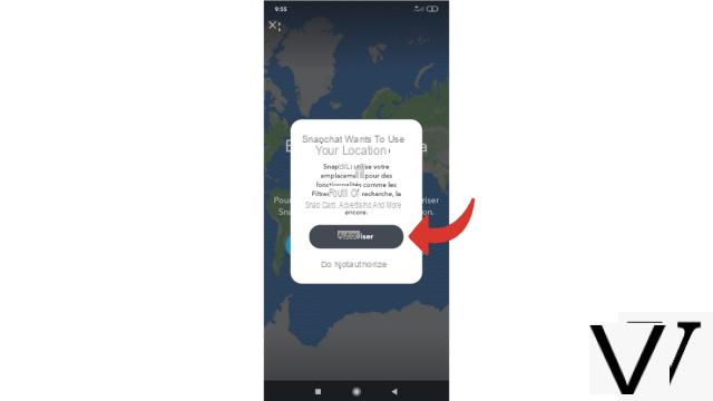 How to activate or deactivate geolocation on Snapchat?