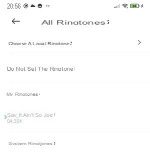 Android ringtone: set music as a ringtone