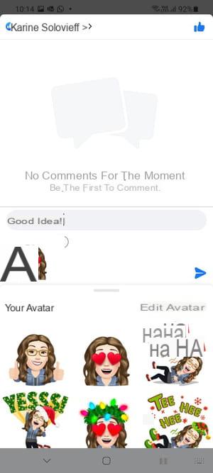 Facebook avatar: create and use a character