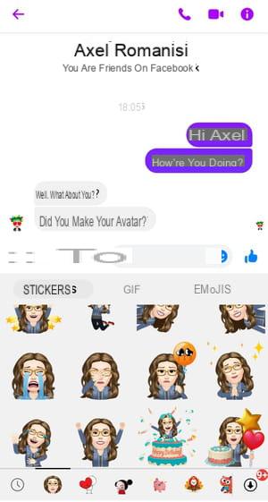 Facebook avatar: create and use a character