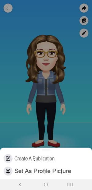 Facebook avatar: create and use a character