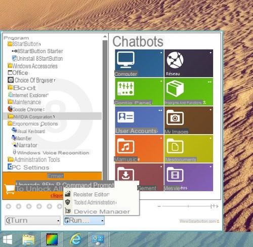 Windows 8 - find the Start menu