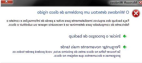 Solução de problemas de erro do Windows: problema de disco rígido detectado -
