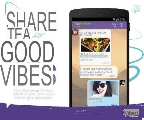 Viber 5.5 enfatiza el intercambio de contenido entre sus usuarios