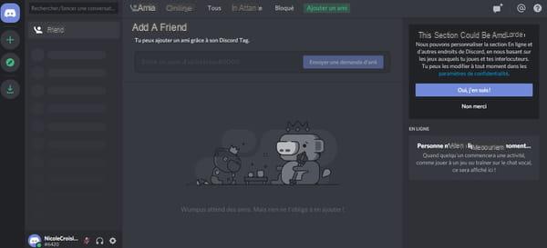 Discord: create an account and a chat server