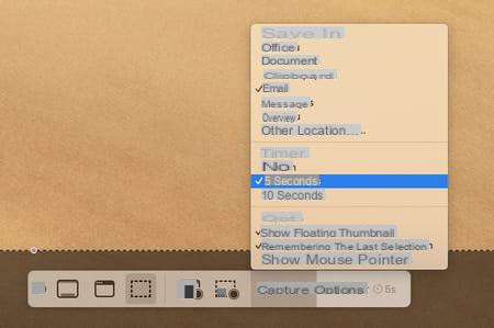 Mac screenshot: keyboard shortcut, macOS utility