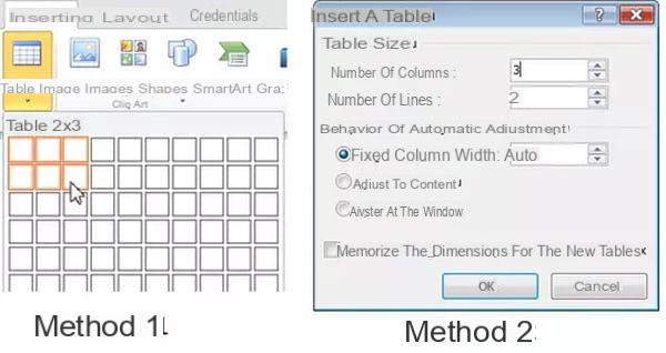 Tablas de Word: crear, modificar, ampliar, eliminar ...