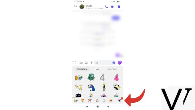 ¿Cómo descargar pegatinas en Messenger?