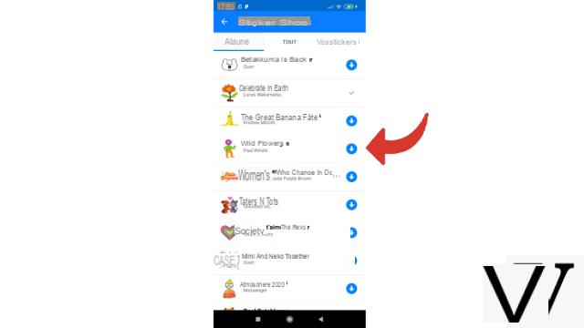 ¿Cómo descargar pegatinas en Messenger?