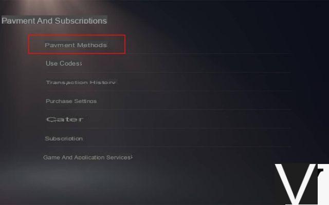 PS5: cómo eliminar su información de pago en su consola