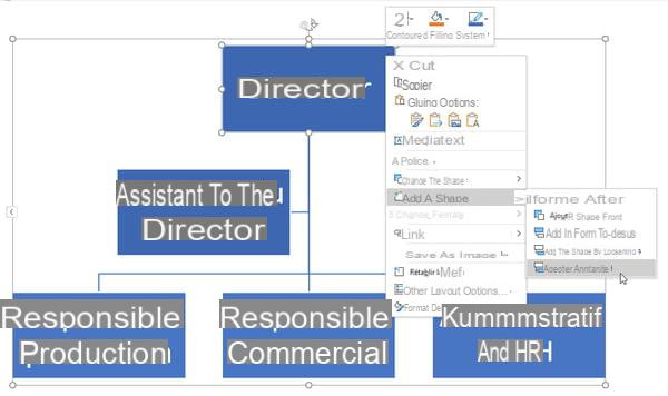 Make an organization chart with Word