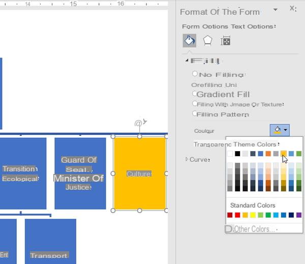 Make an organization chart with Word