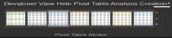 Excel pivot table: example, create, update ...