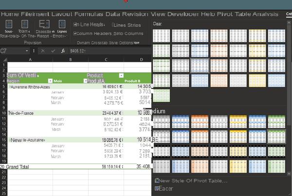 Tabla dinámica de Excel: ejemplo, crear, actualizar ...