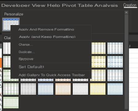 Excel pivot table: example, create, update ...