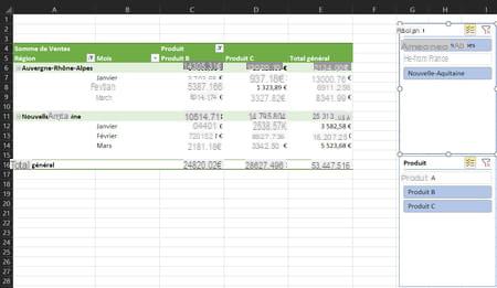 Excel pivot table: example, create, update ...