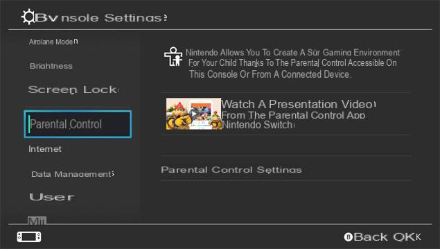 Cómo administrar los controles parentales desde Nintendo Switch