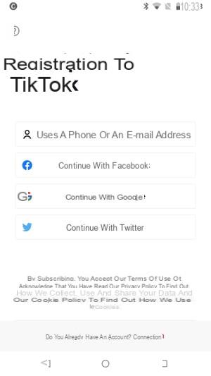 TikTok account: registration, connection, personalization